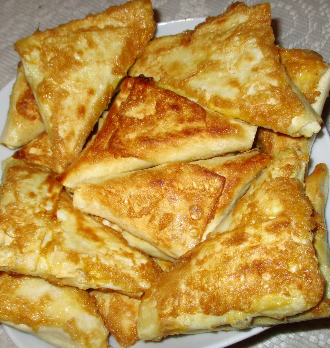 Треугольные пирожки из лаваша