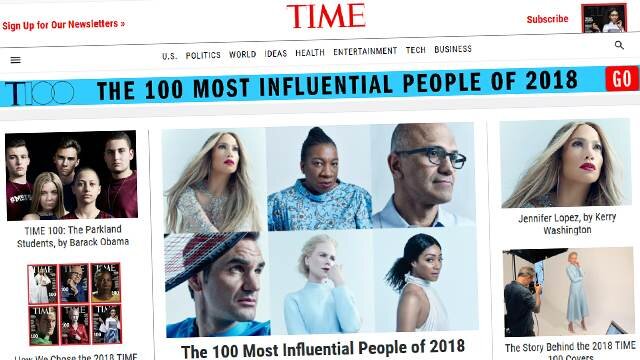 100 влиятельных людей по версии time. Самые влиятельные люди по версии Таймс.
