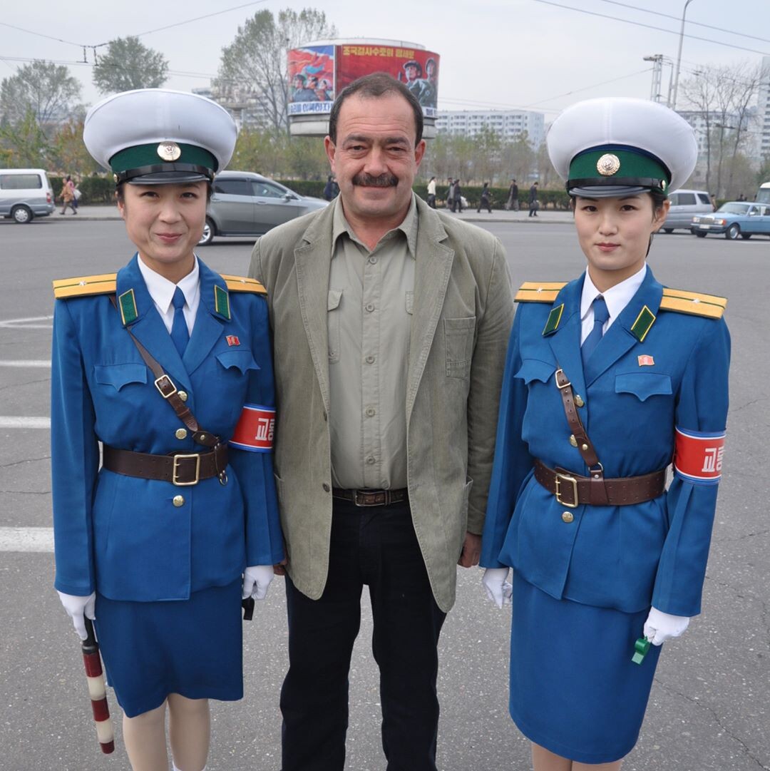 Михаил Кожухов в КНДР в 2017 году. Фото из его инстарграм