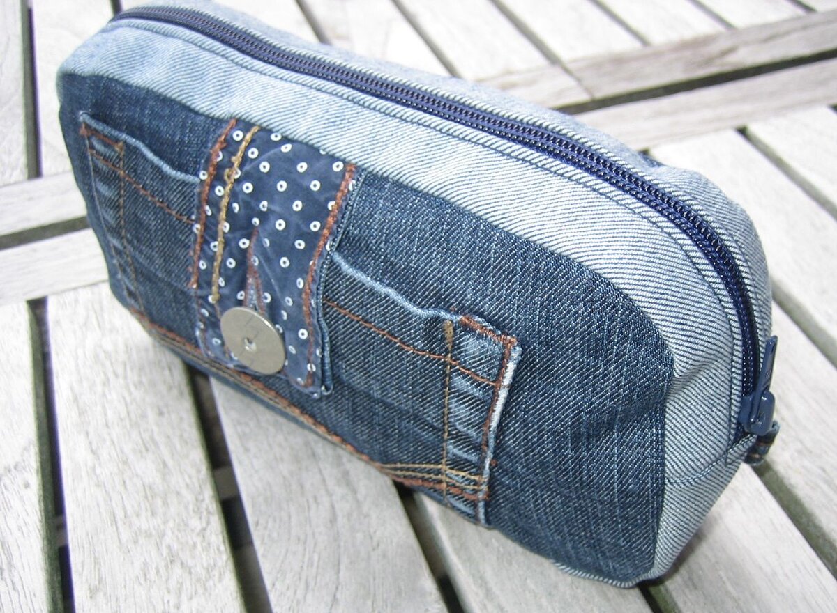Сшить косметичку из джинсов своими руками: выкройка, схемы и описание