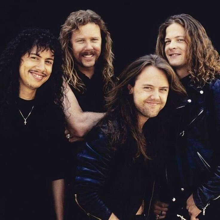Рок-группа "Metallica" 1990 год. Фото из открытых источников Интернета.