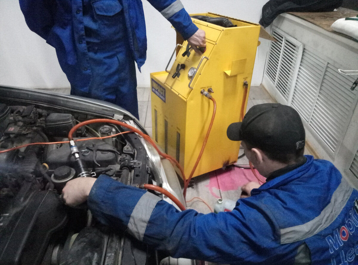 Аппаратная замена антифриза. Источник: Яндекс - картинки.