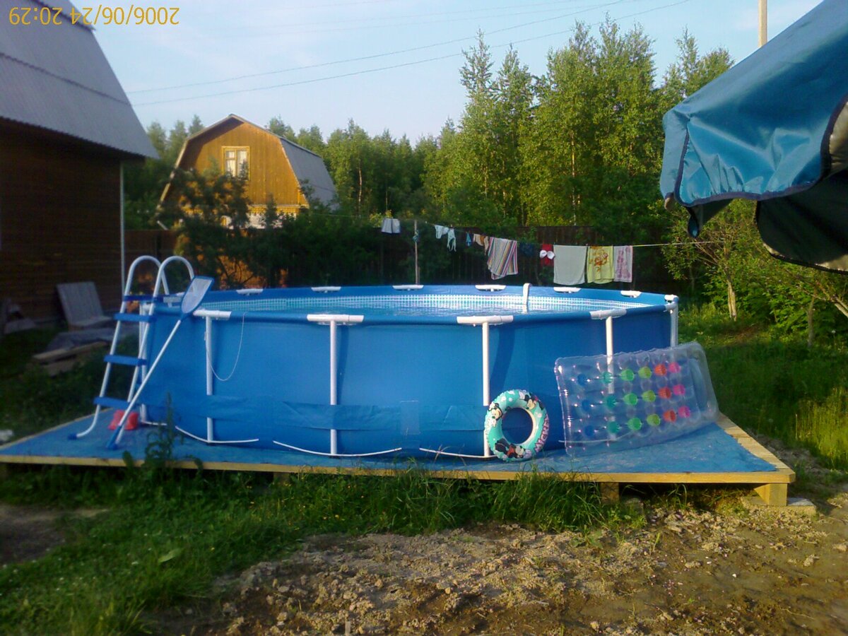 Подиум под каркасный бассейн Интекс