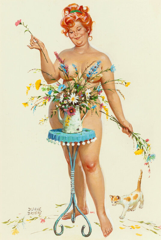 Толстушка Хильда художника Duane Bryers.