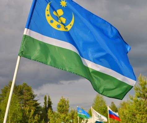 Использование сибирско-татарского флага.  Тюмень.  