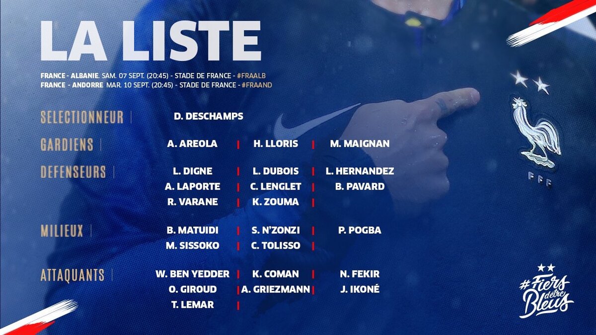 📷: Twitter @equipedefrance
