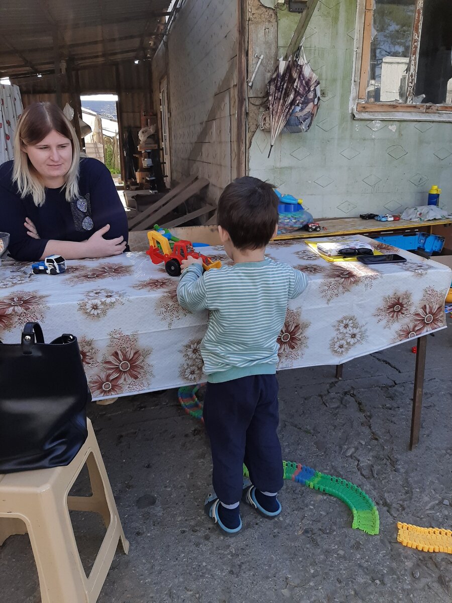 Вдова и младший сын Александра Тумкова