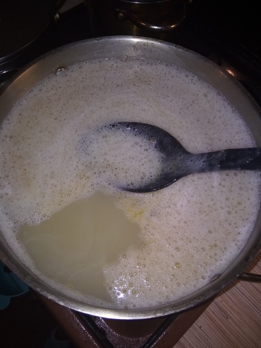 Готовый раствор. Пенку я выбрасываю в раковину.