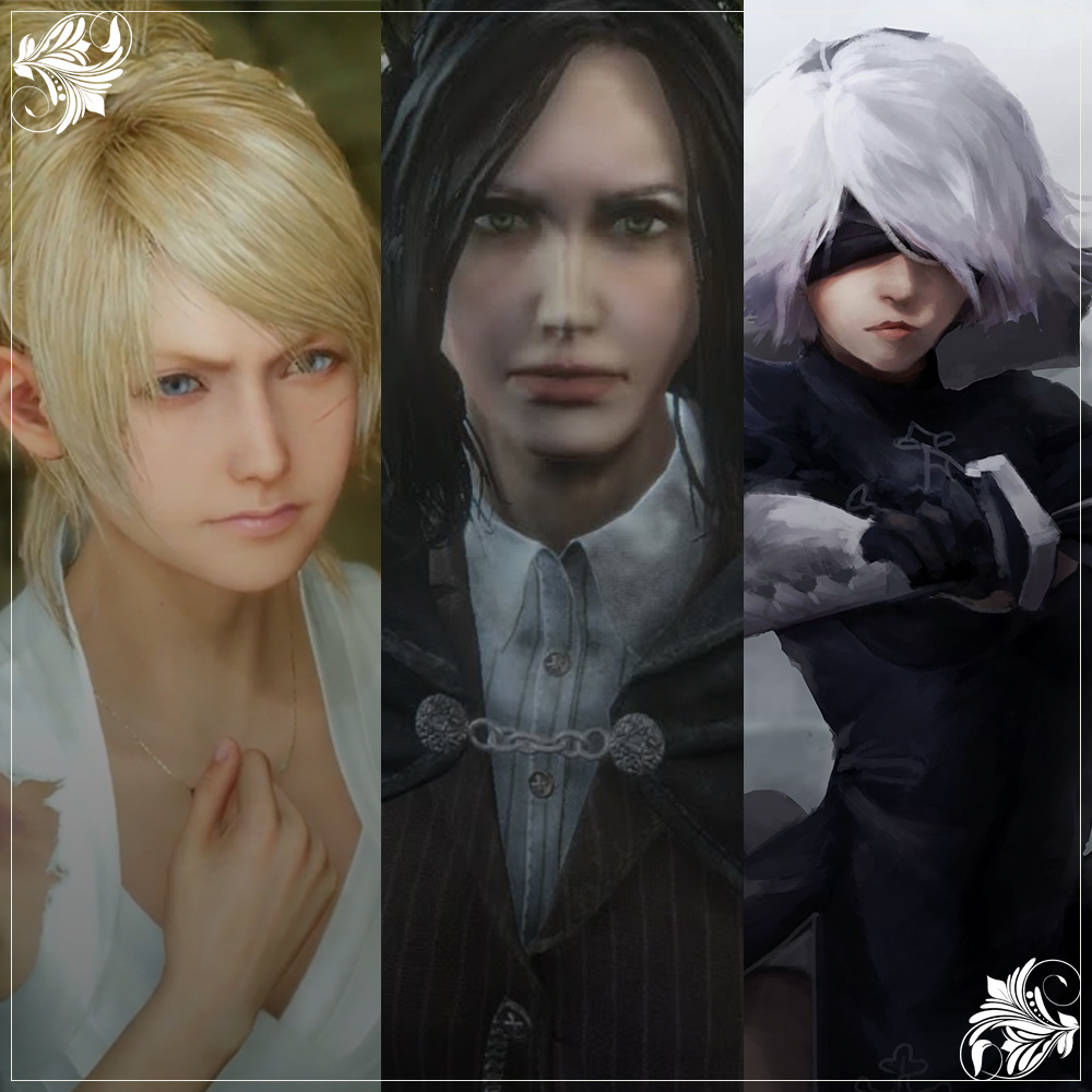 Персонажи: Лунафрейя (Final Fantasy 15), Героиня (Bloodborne), 2B (Nier Automata)
