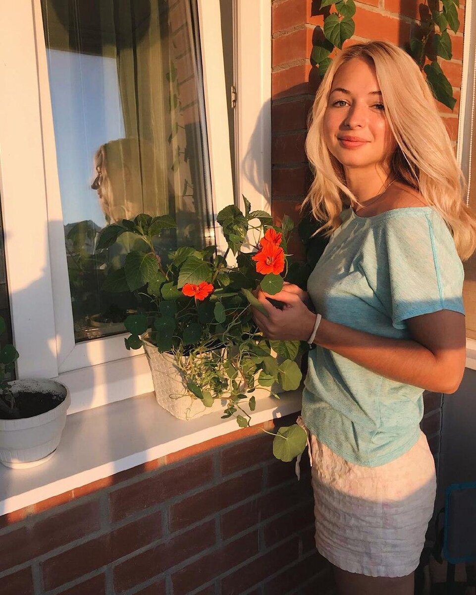 Мы с настурцией :)