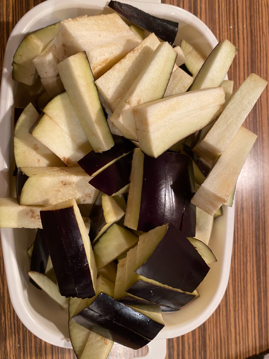 Нарезанные брусочками