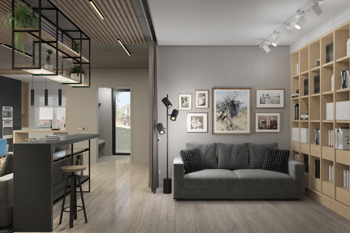 Проект интерьеров частного дома в Тюмени выполнен студией dsgn.tmn.