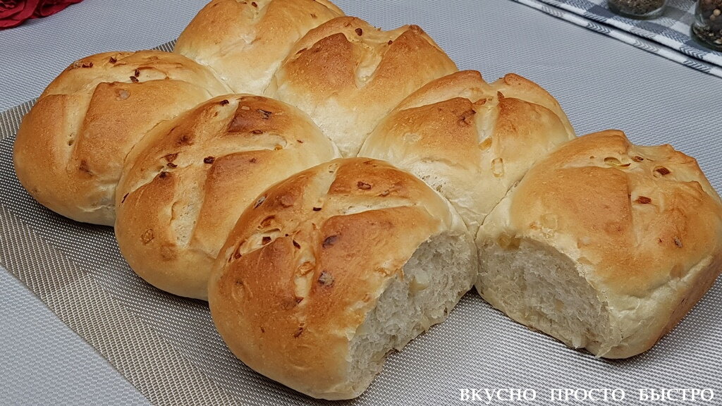 Луковый хлеб - рецепт на канале Вкусно Просто Быстро