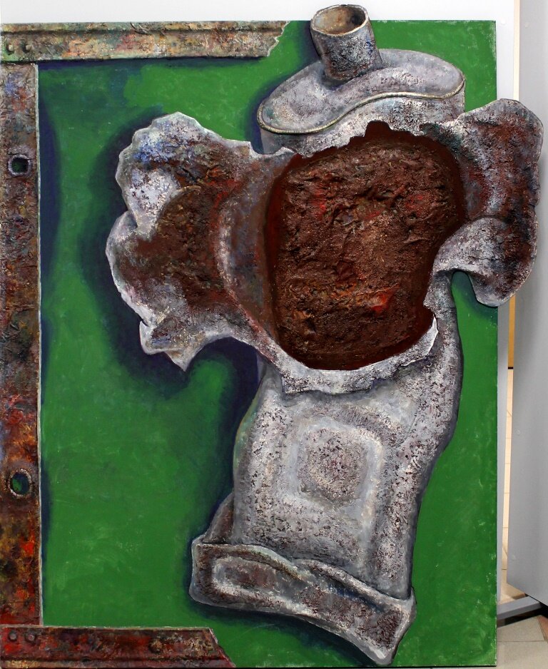 А.Гросицкий. Тюбик разорванный. 2006, холст, масло. Из коллекции Музея Актуального Реализма