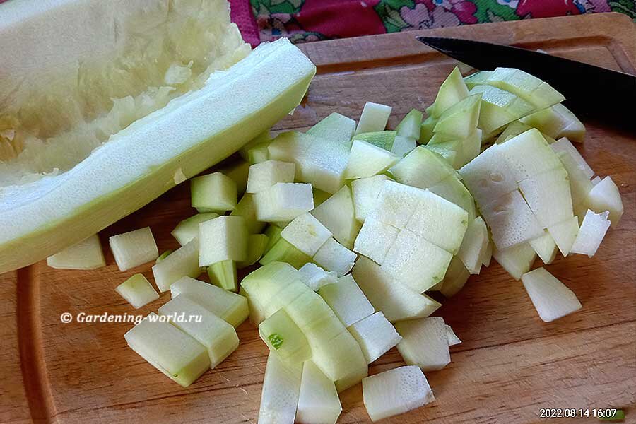 Маринованные кабачки с кетчупом Чили