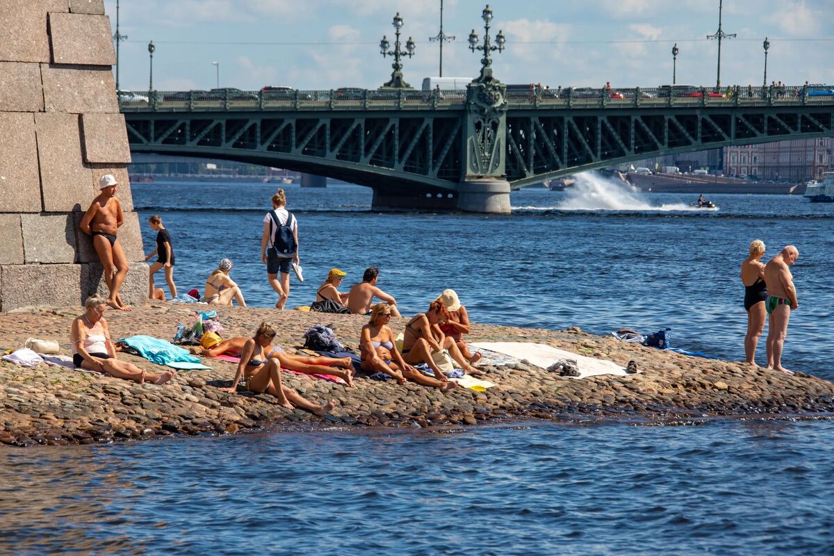 пляж жара