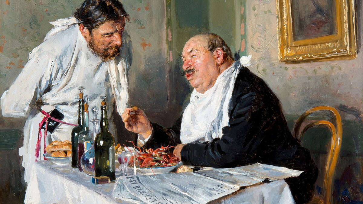 пришел мужик в кабак и сел за стол