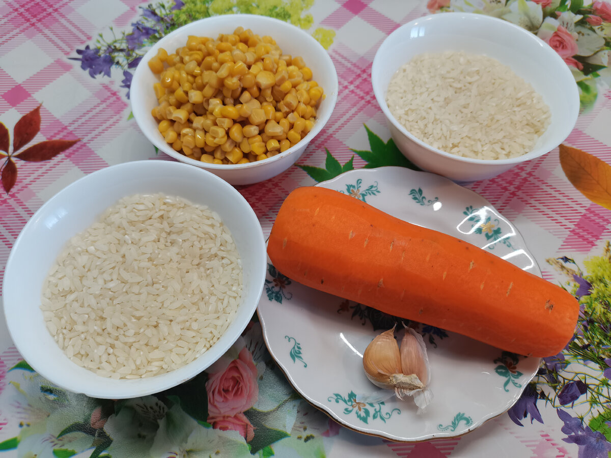 Можно взять готовую овощную смесь. Фото автора.