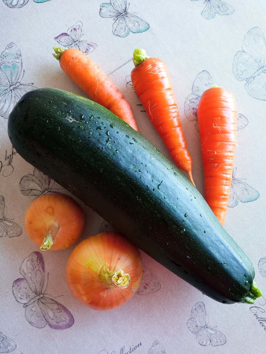 Овощи для запеканки. Фото автора 