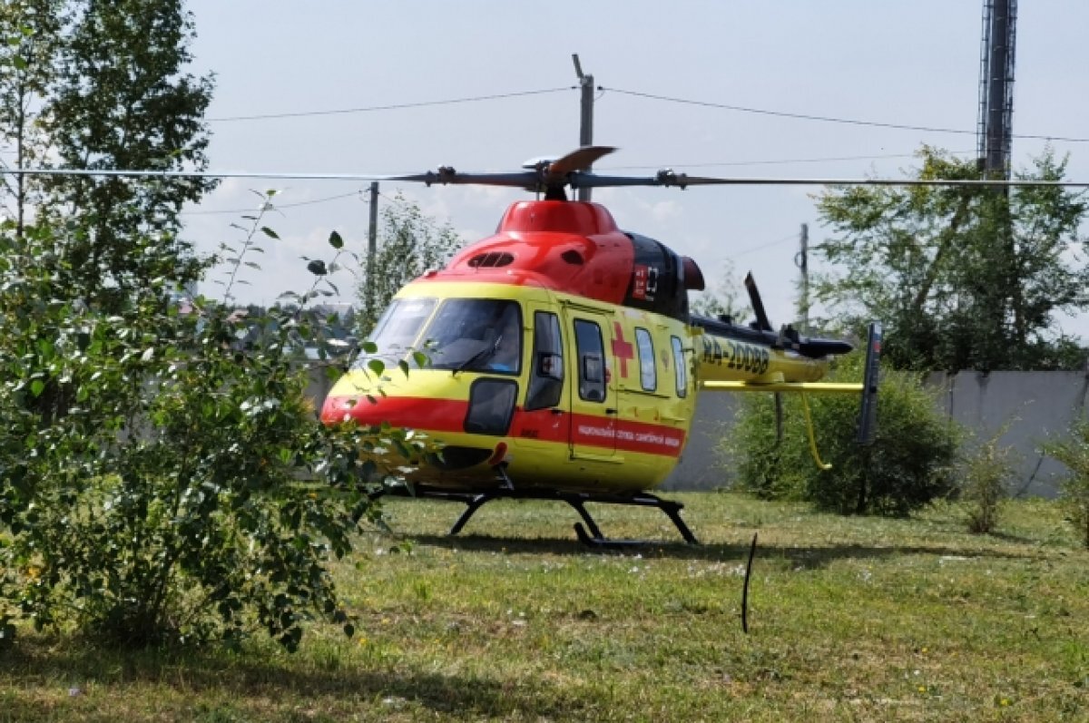    Вертолёт санавиации впервые сел на территории инфекционной больницы Читы