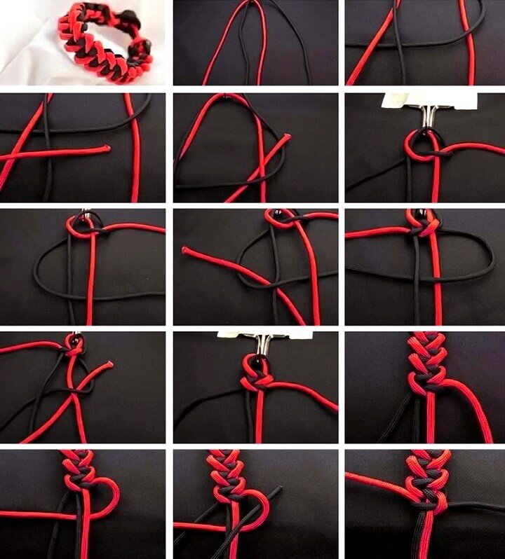Blog - Плетение браслета из паракорда - пошаговая схема (с фото)