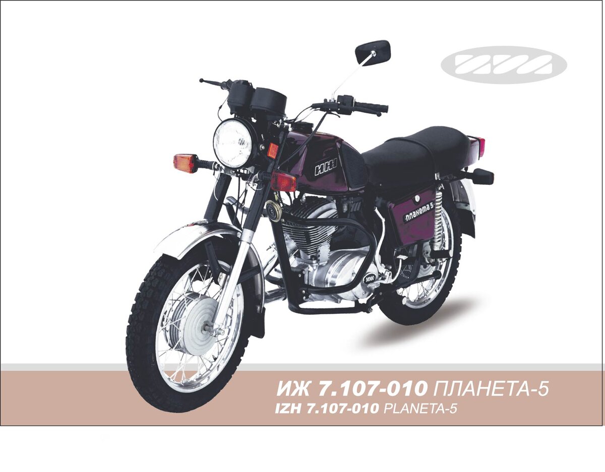 Рекламная листовка мотоцикла Иж ПЛАНЕТА 5 времен производства.
