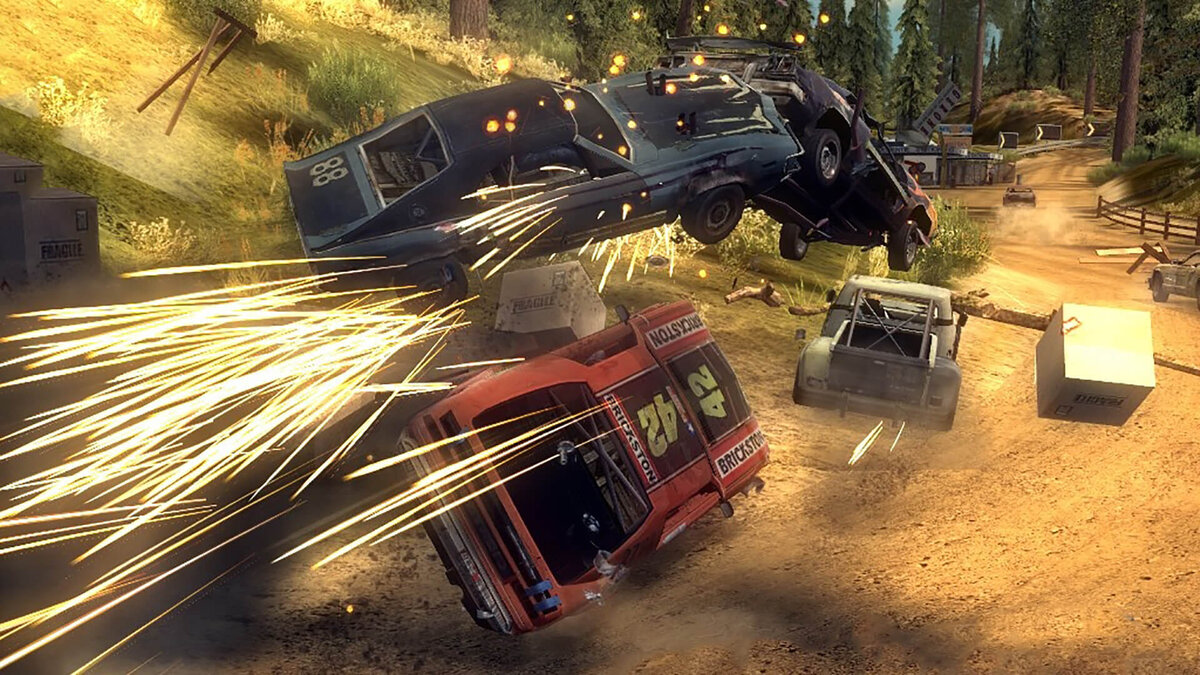 "Flatout полюбили явно не за графику, а за сам игровой процесс, машины, разбиваемые в хламину и физику"