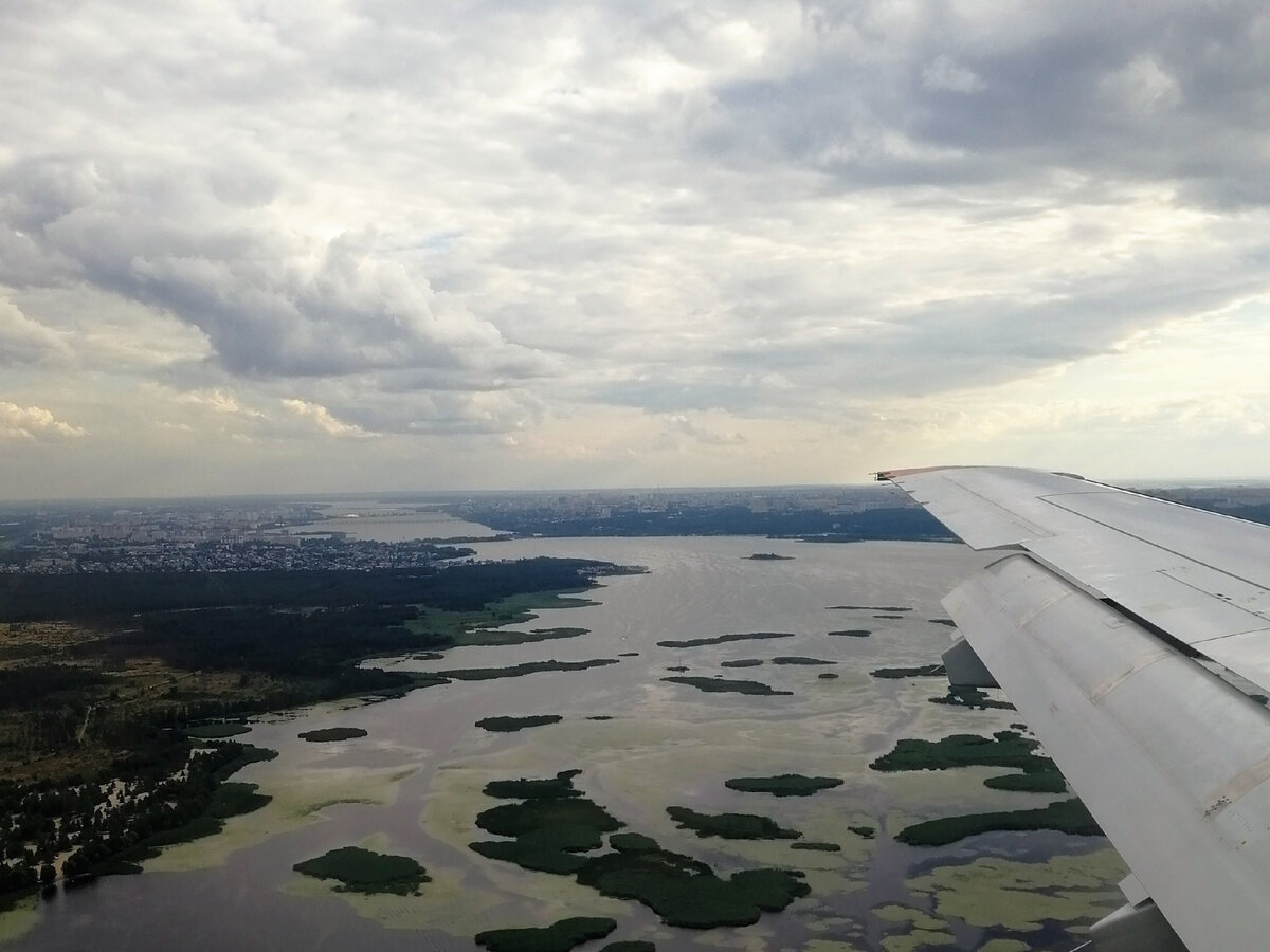 Рейс Москва-Воронеж, вид на реку Воронеж.
