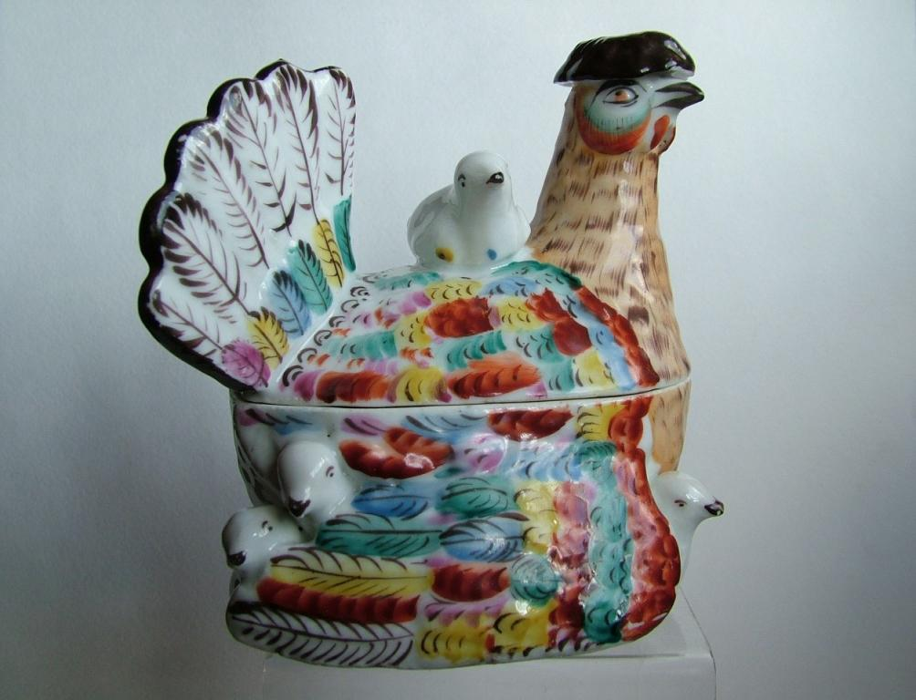 Масленка Наседка Гжель 1850-е