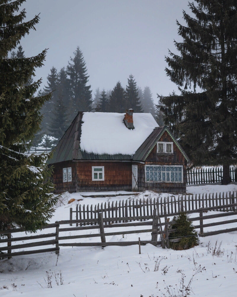 https://ru.freepik.com/free-photo/house-with-wooden-fence-in-the-middle-of-snow-and-pine-trees_9990436.htm#query=зима%20деревня%20дом&position=2&from_view=search&track=ais