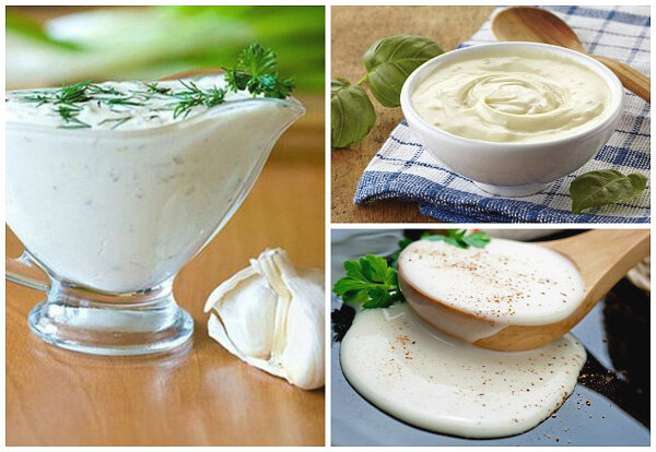 чесночный соус с зеленью. сметанный соус с горчицей. пп соус для цезаря. соус сырный блю чиз. итальянский майонез.