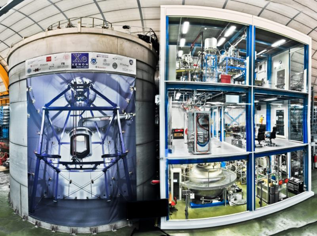 Внешний вид детектора XENON1T. © Roberto Corrieri and Patrick De Perio