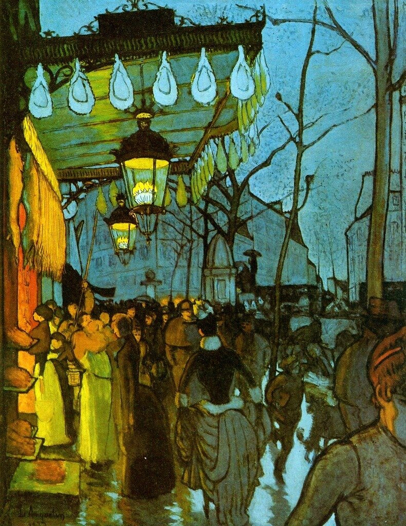 Бульвар Клиши - пять часов вечера, 1887