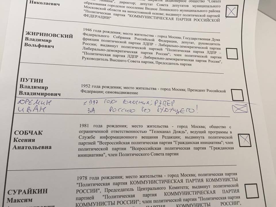 В избирательном бюллетене фамилии кандидатов указываются