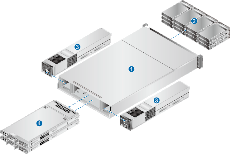 OceanStor 2800 V3 - это двухконтроллерная система хранения, построенная по схеме Active-Active без единой точки отказа. 