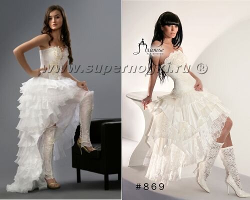 Надеть  ли подвески, диадему или же перчатки, – это девушка выбирает на свой  вкус. Но почти каждая невеста решает надеть под платье чулки или  колготки. Красавица мода и эту область не оставила не затронутой! С  одной стороны, она предлагает простые и элегантные аксессуары, с другой –  довольно смелые, креативные, но отнюдь не менее изящные и красивые  варианты.