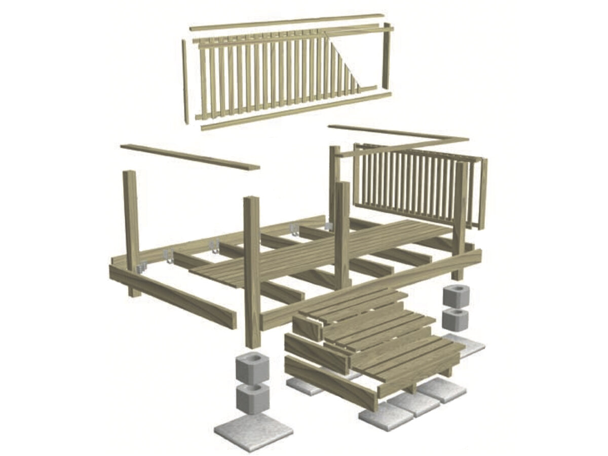 Схема устройства террасы. 