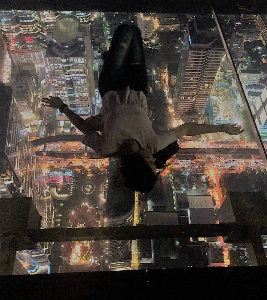 Стеклянная смотровая площадка на небоскребе Бангкока Маханакхон