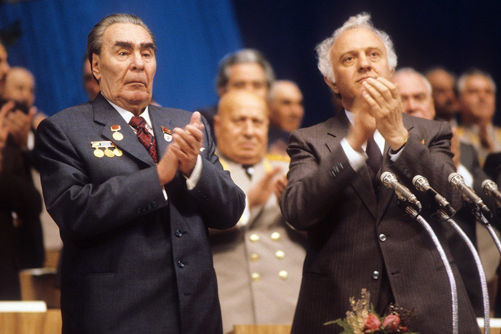 Брежнев на первом. Брежнев 1981.