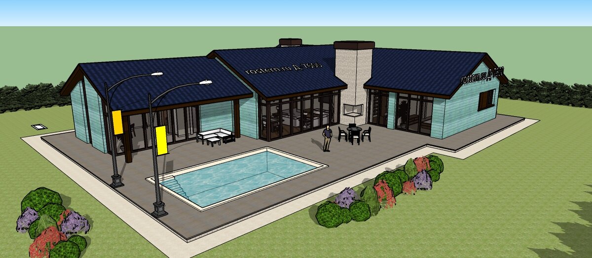 источник фото: https://rostern.ru/catalog/odnoetazhnyj-kottedzh-s-bassejnom-d-7600/