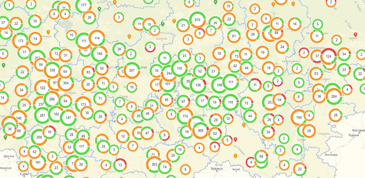 Невероятное количество свалок.