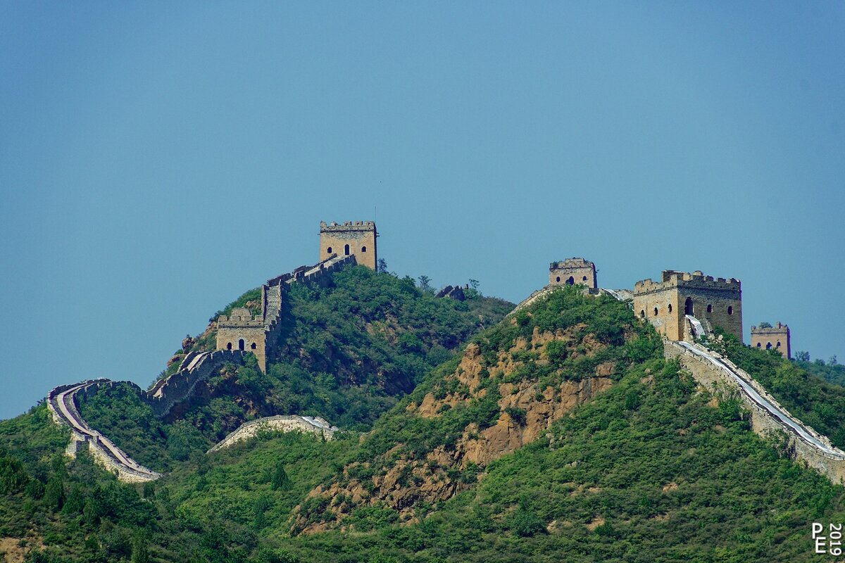 Великая Стена, участок Jinshalin, построена Династией Мин