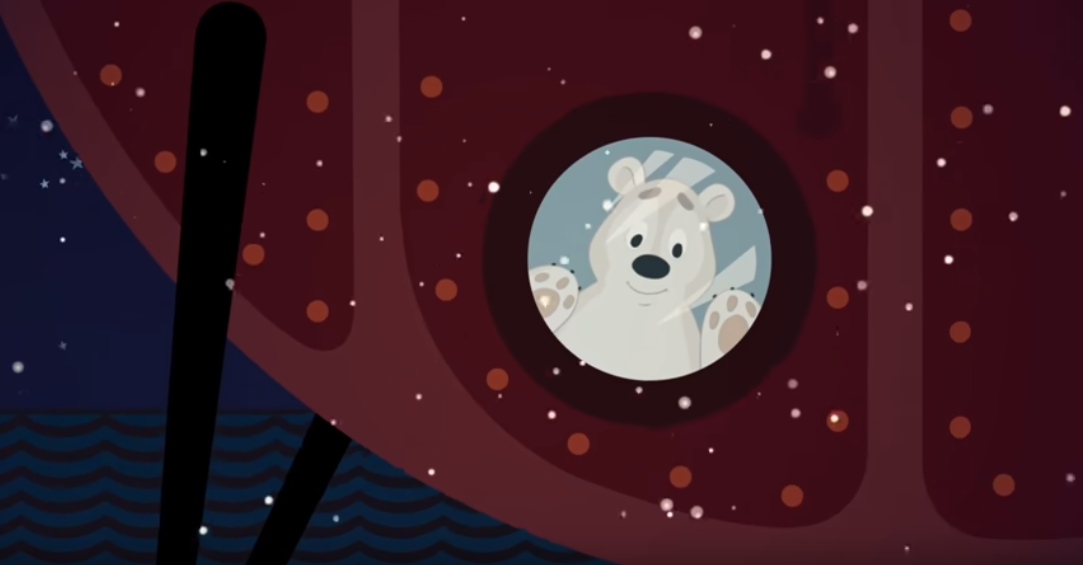 Скриншот мультфильма "Умка на Елке" 