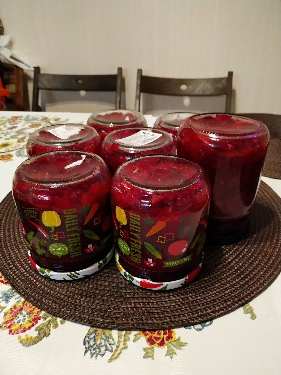 Салат из свеклы на зиму в банках