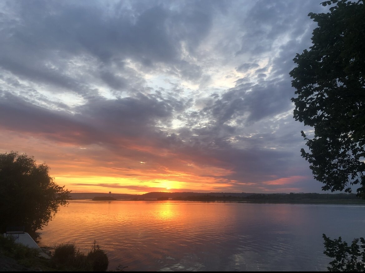 Один из прекрасных закатов во время прогулки
