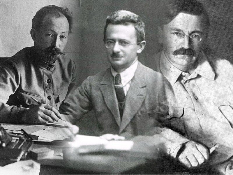Дзержинский, Трилиссер, Менжинский. Автор: В.Панченко.