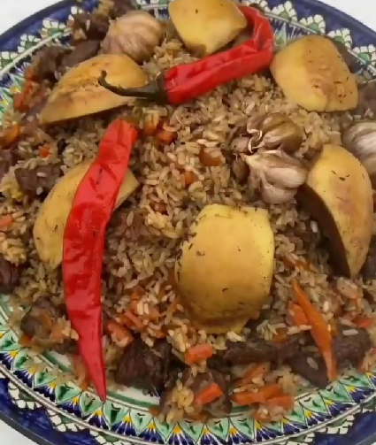 Плов с айвой