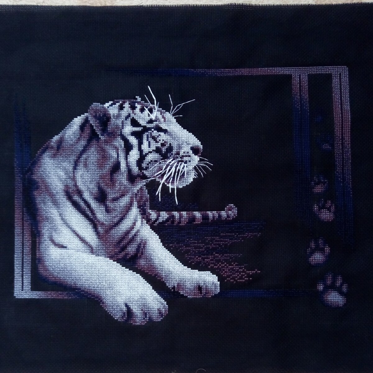 Панна "Белый тигр" 40*32