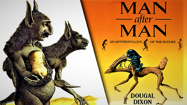 "Ульевики" (слева)/"Alvearanthropus desertus" и "Потомок Джаймса Смуута" (справа); обложка; (Иллюстратор- Филип Худ)