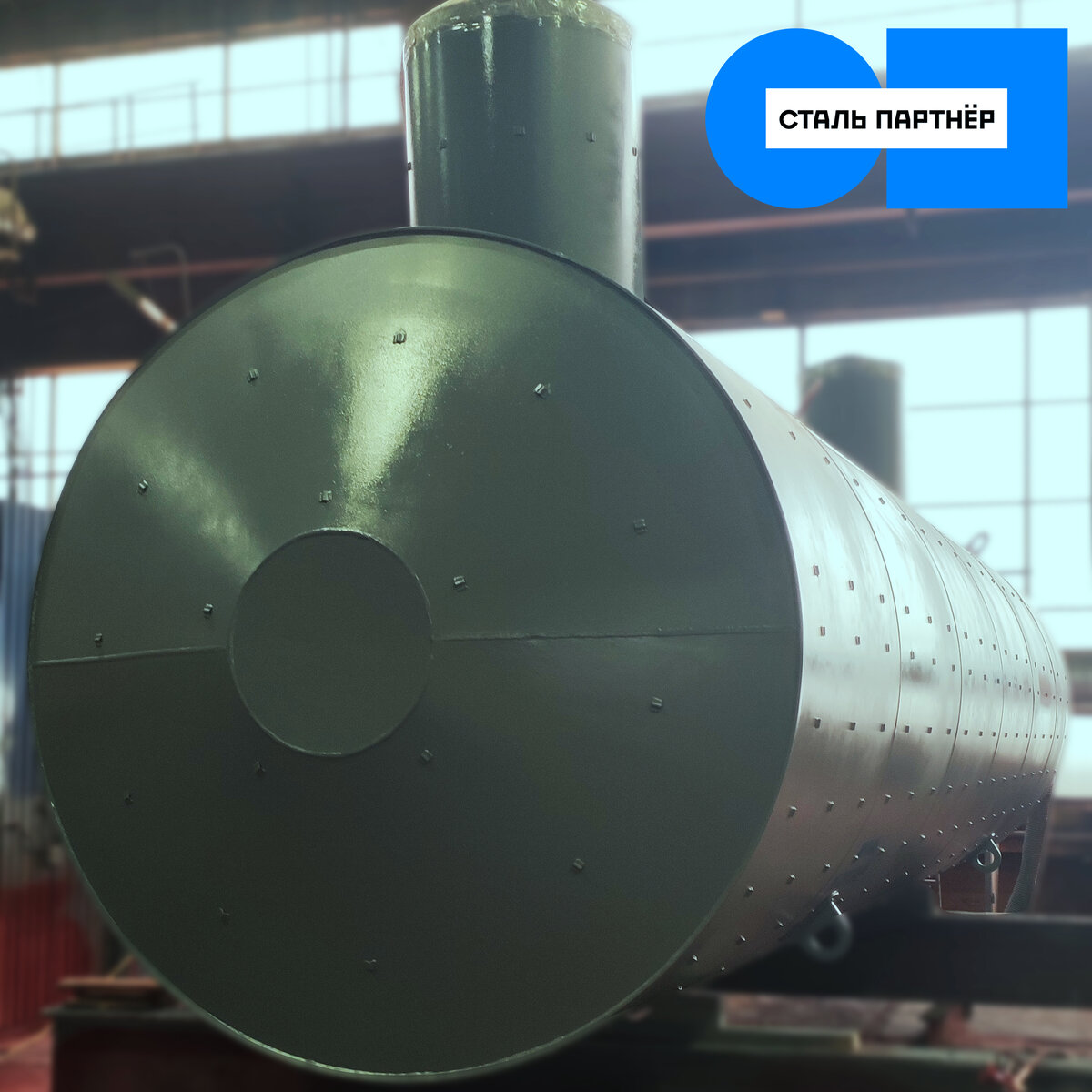 Емкость стальная подземная объемом 40м2